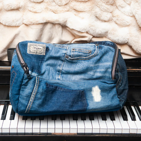 New York Limited Edition - "I'm Serious" Denim Saddle Bag