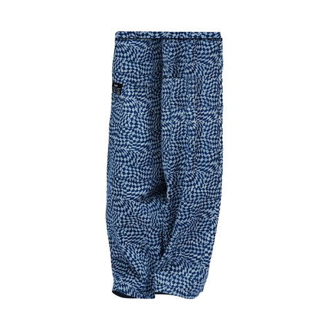 Cocoon Pants with Plaid Print