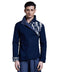 Darren Stand Collar Letter Shirt