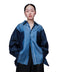 Family Bros Oversized Two-Tone Patchwork Frayed Shirt