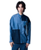 70’s Stand Collar Patchwork Shirt