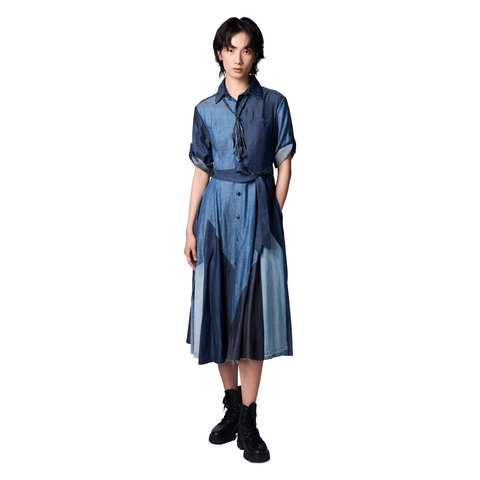 Long Dress with Front Buttons