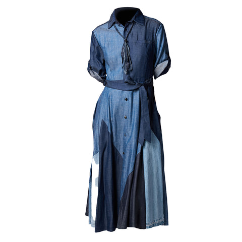 Long Dress with Front Buttons