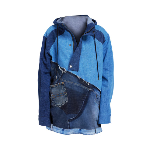 Patchwork Hooded Top