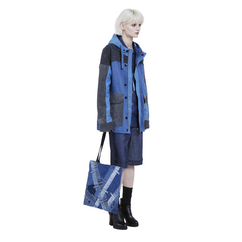 Patchwork Denim Tote Bag