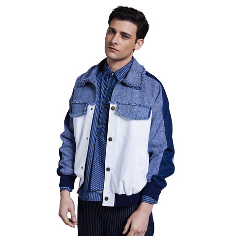 Denim Patchwork Jacket
