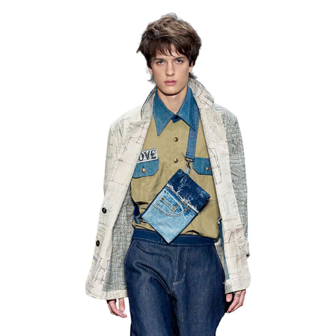 Reversible Blazer - Ivory Houndstooth