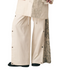 Side-Slit Floral Wide-Leg Pants
